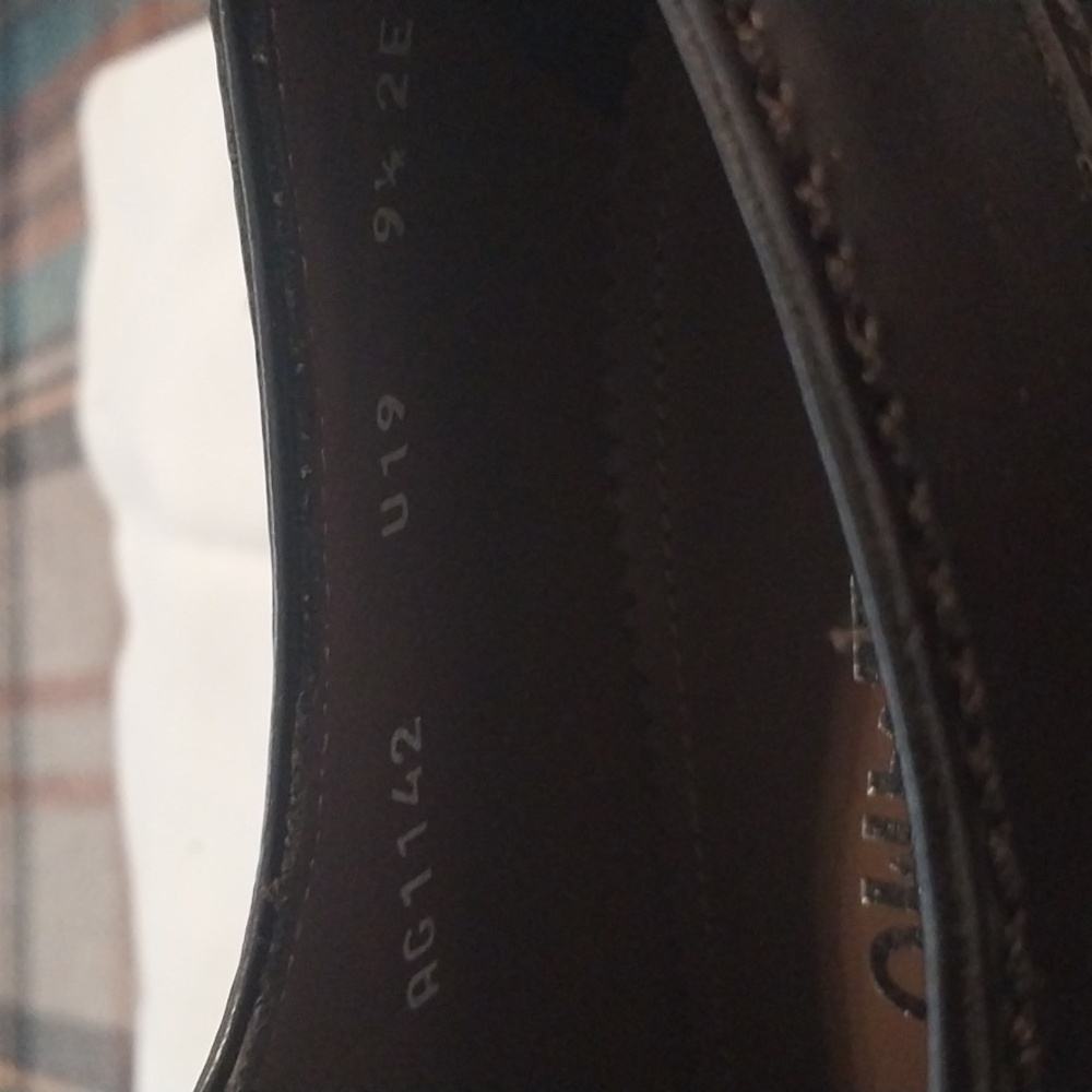 Salvatore Ferragamo Men's Dark Brown Leather Dress Shoes - Picture 13 of 16